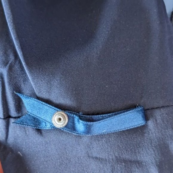 Classic Sheath Dress NEW Sleeveless, Pin-stripe Blue Suiting, Smooth, Lands' End - Picture 13 of 16